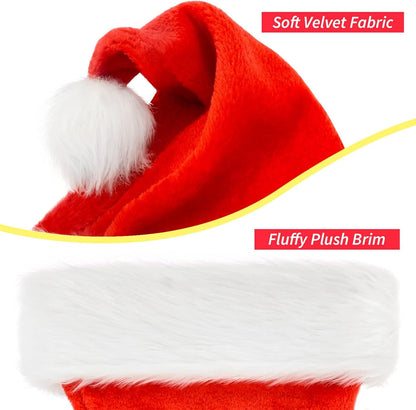 Santa Hat: Christmas Hat Adult - Santa Hat for Women and Men - Led Santa Hat