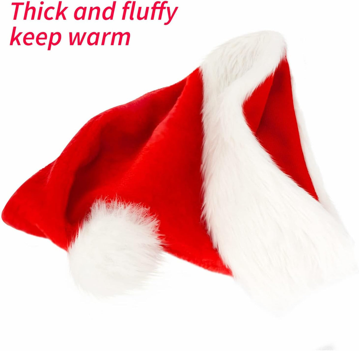 Santa Hat: Christmas Hat Adult - Santa Hat for Women and Men - Led Santa Hat
