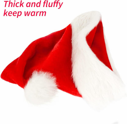 Santa Hat: Christmas Hat Adult - Santa Hat for Women and Men - Led Santa Hat