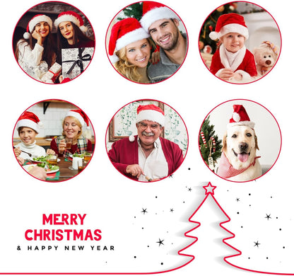 Santa Hat: Christmas Hat Adult - Santa Hat for Women and Men - Led Santa Hat